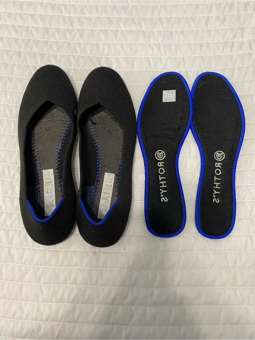 Rothy’s The Flat Round Toe Black Women Size 10